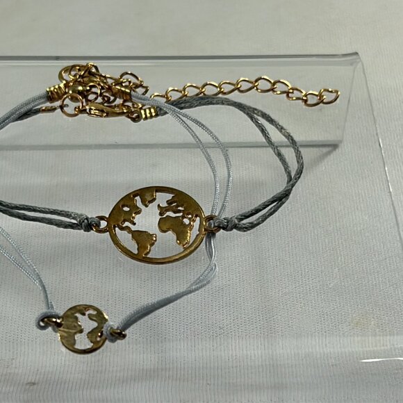 Lot 8 Corded Beaded Bohemian Bracelets Layering Family Cross Heart Tree Shells - Picture 12 of 15